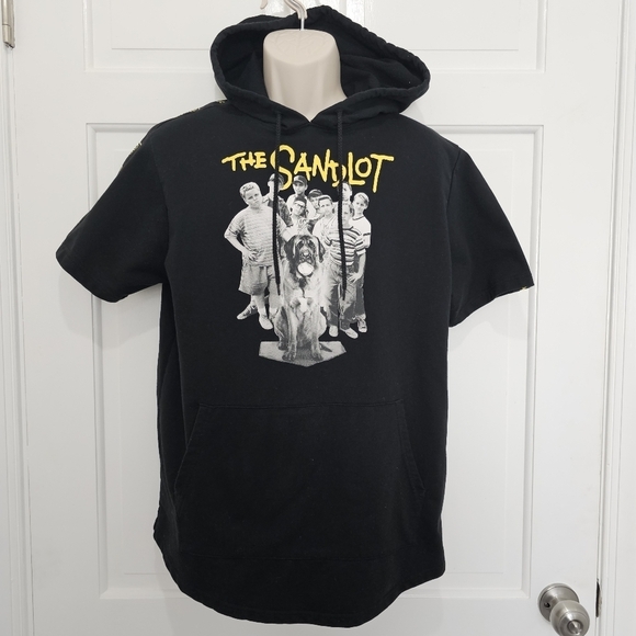THE SANDLOT Short Sleeve Graphic Hoodie Black Size L - Picture 3 of 10